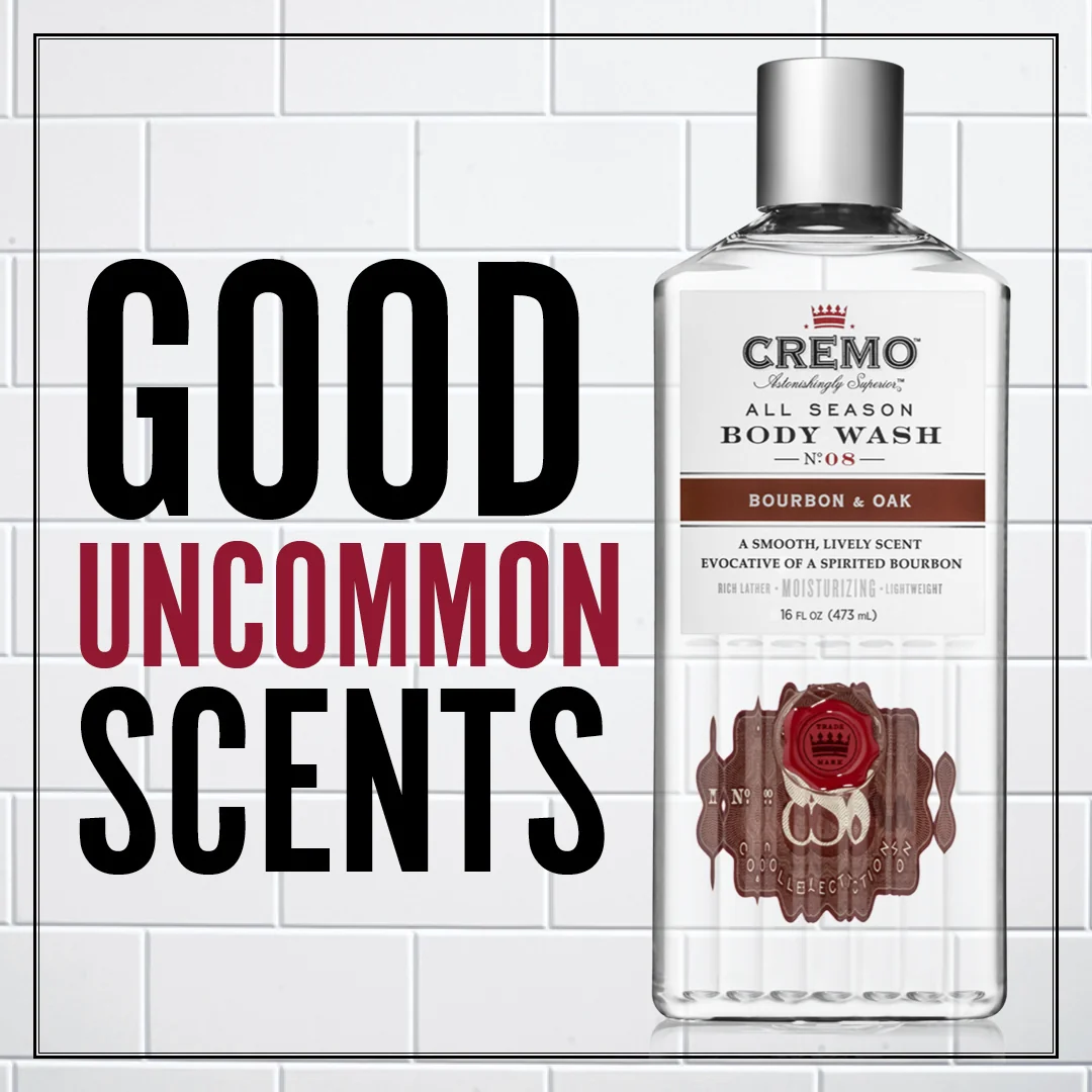 Cremo Bourbon & Oak sprchový gel pro muže 473 ml