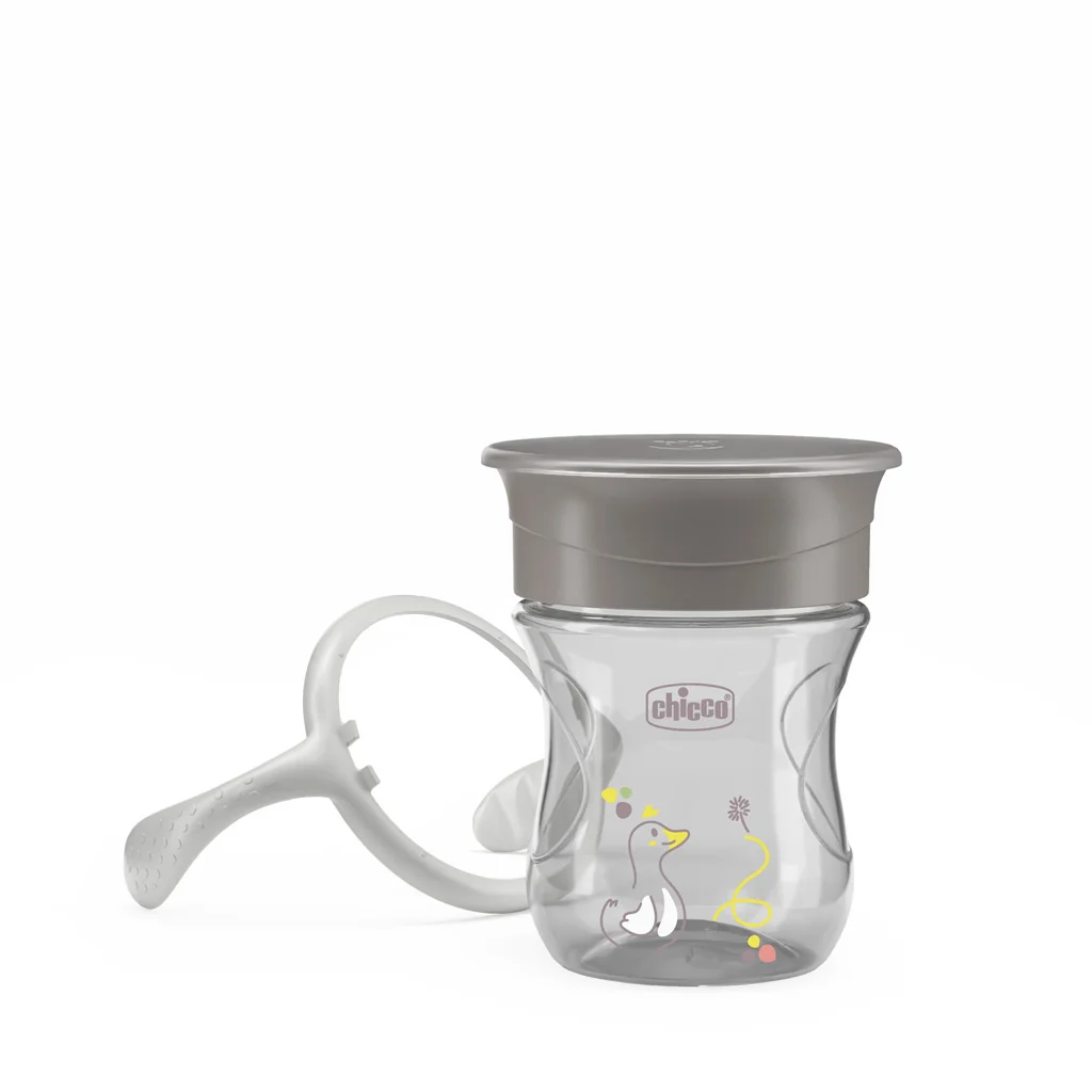 Chicco Hrneček 360 Perfect X s držadly 12m+ 200 ml grey