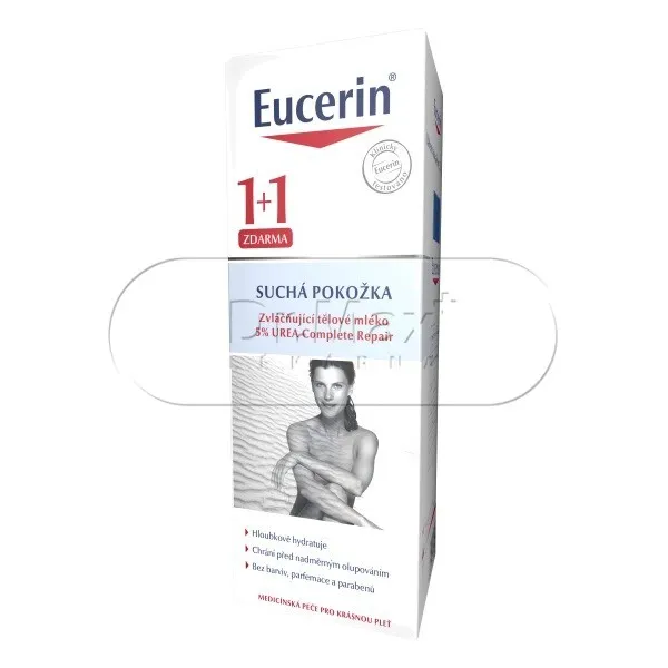 EUCERIN UREA 1+1 ZDARMA 5% zvláčňující tělové mléko 250ml