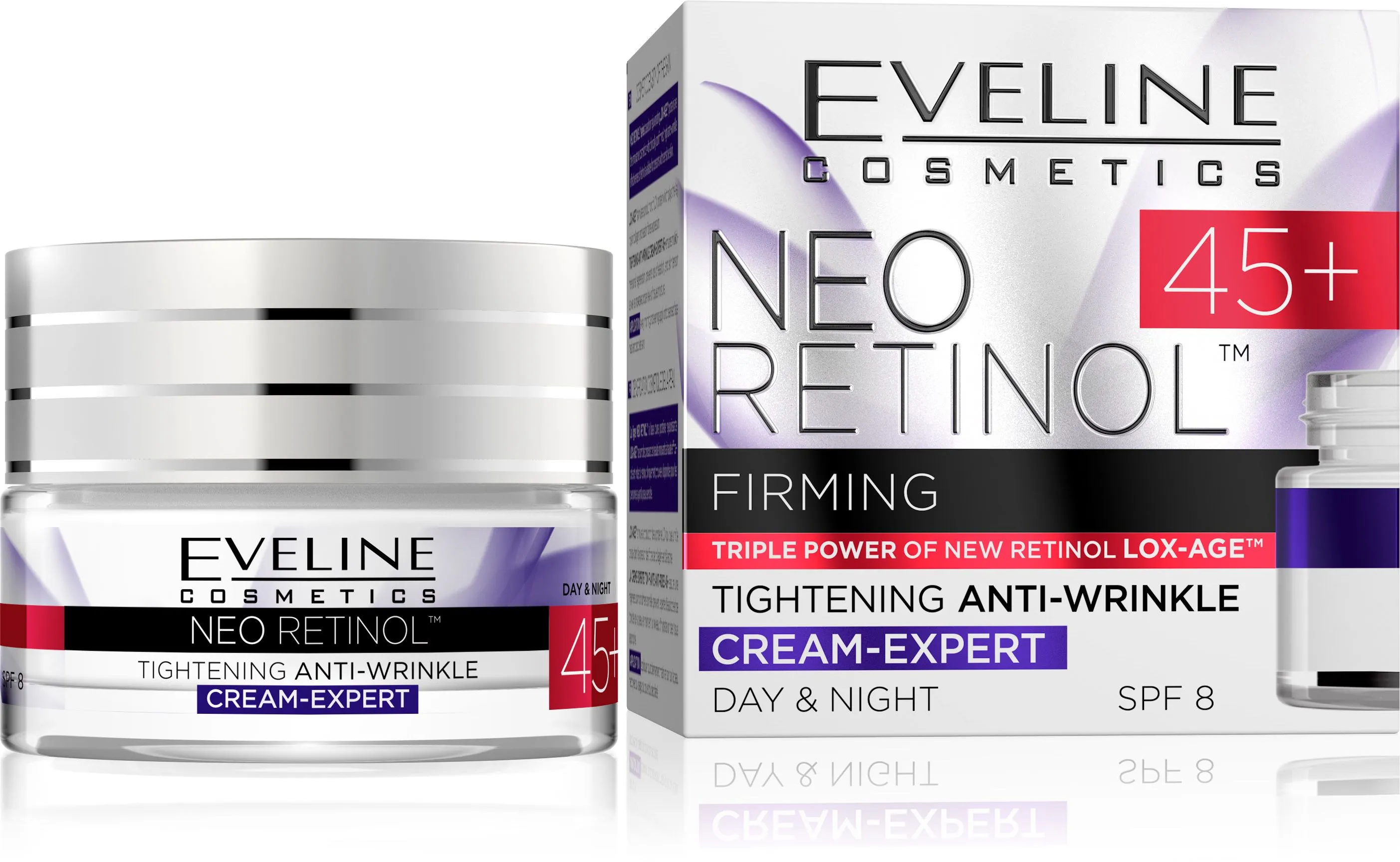 Eveline Neo Retinol Denní/Noční krém 45+ 50 ml