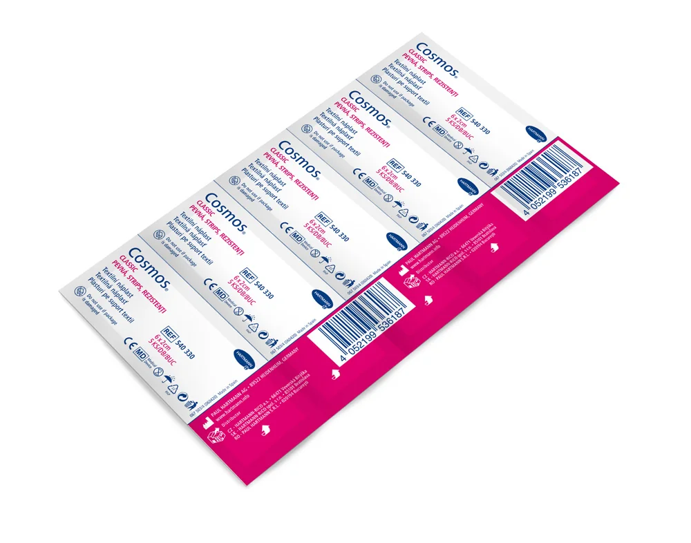 Cosmos Strips Pevná náplast 20x60 mm 5 ks