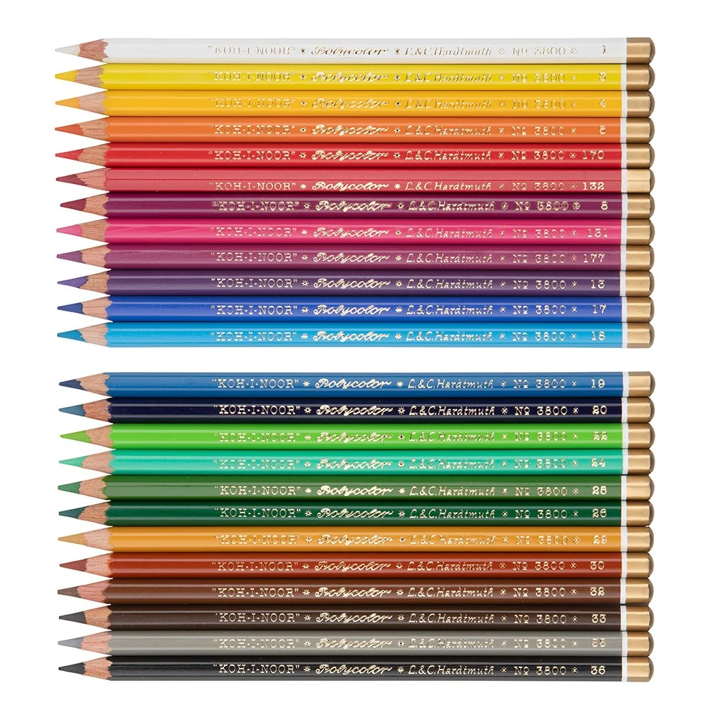 KOH-I-NOOR POLYCOLOR RETRO 3824/24 - umělecké pastelky - 24 ks