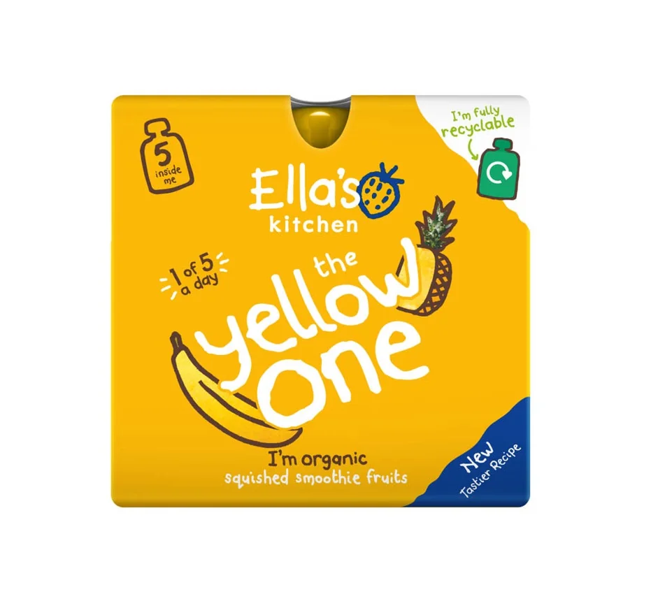 Ellas Kitchen BIO Ovocné pyré Yellow One Banán kapsičky 5x90 g