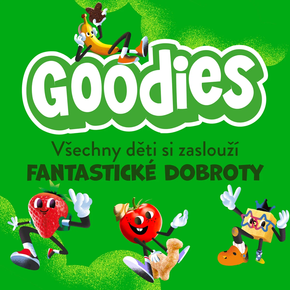 Goodies Křupky Srdíčka Banán a jahoda 30 g