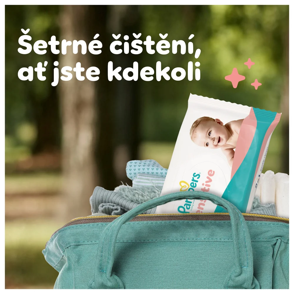Pampers Sensitive Baby dětské čisticí ubrousky 12x80 ks