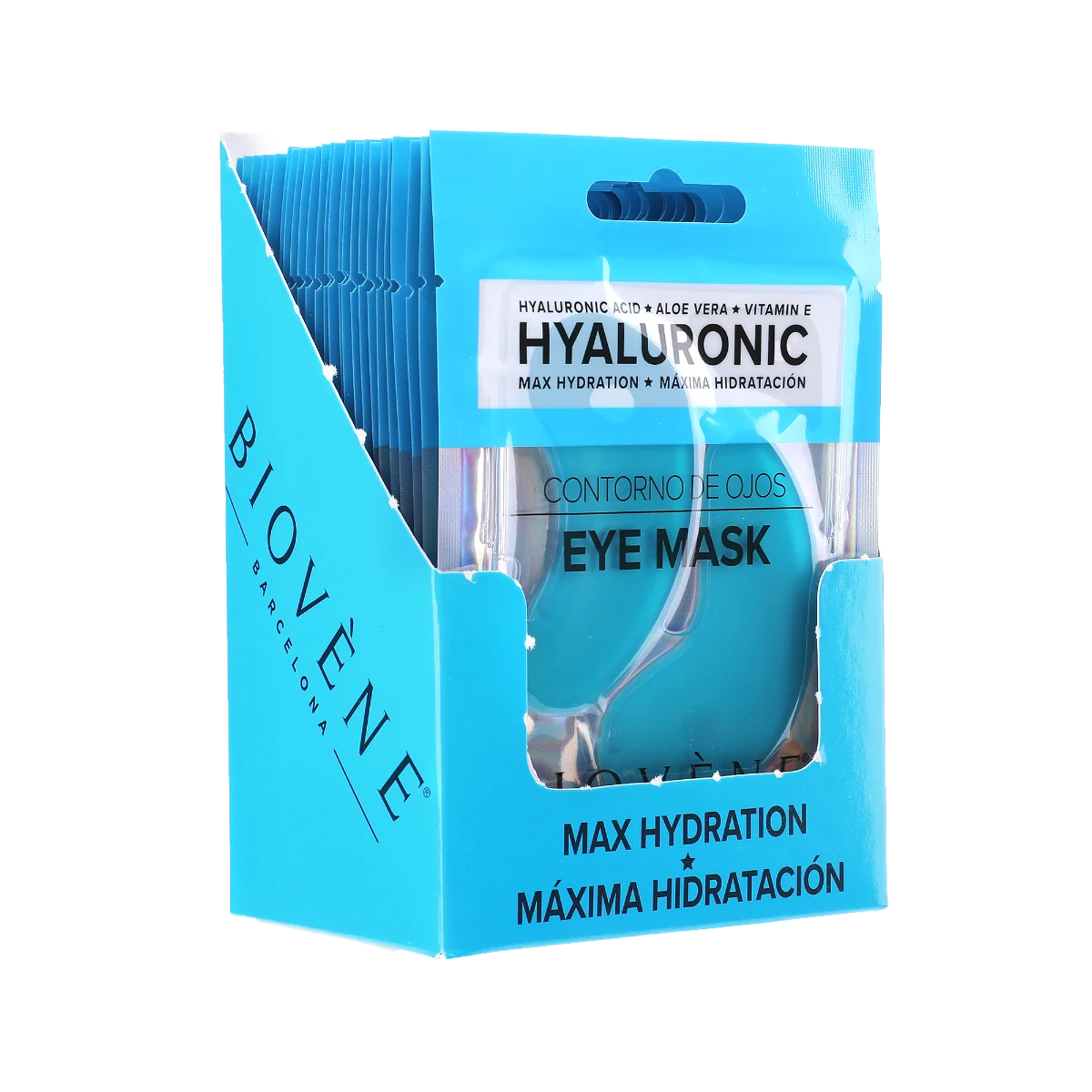BIOVÉNE Hyaluronic Acid hydratující polštářky pod oči s aloe vera a vitamínem E 1 pár
