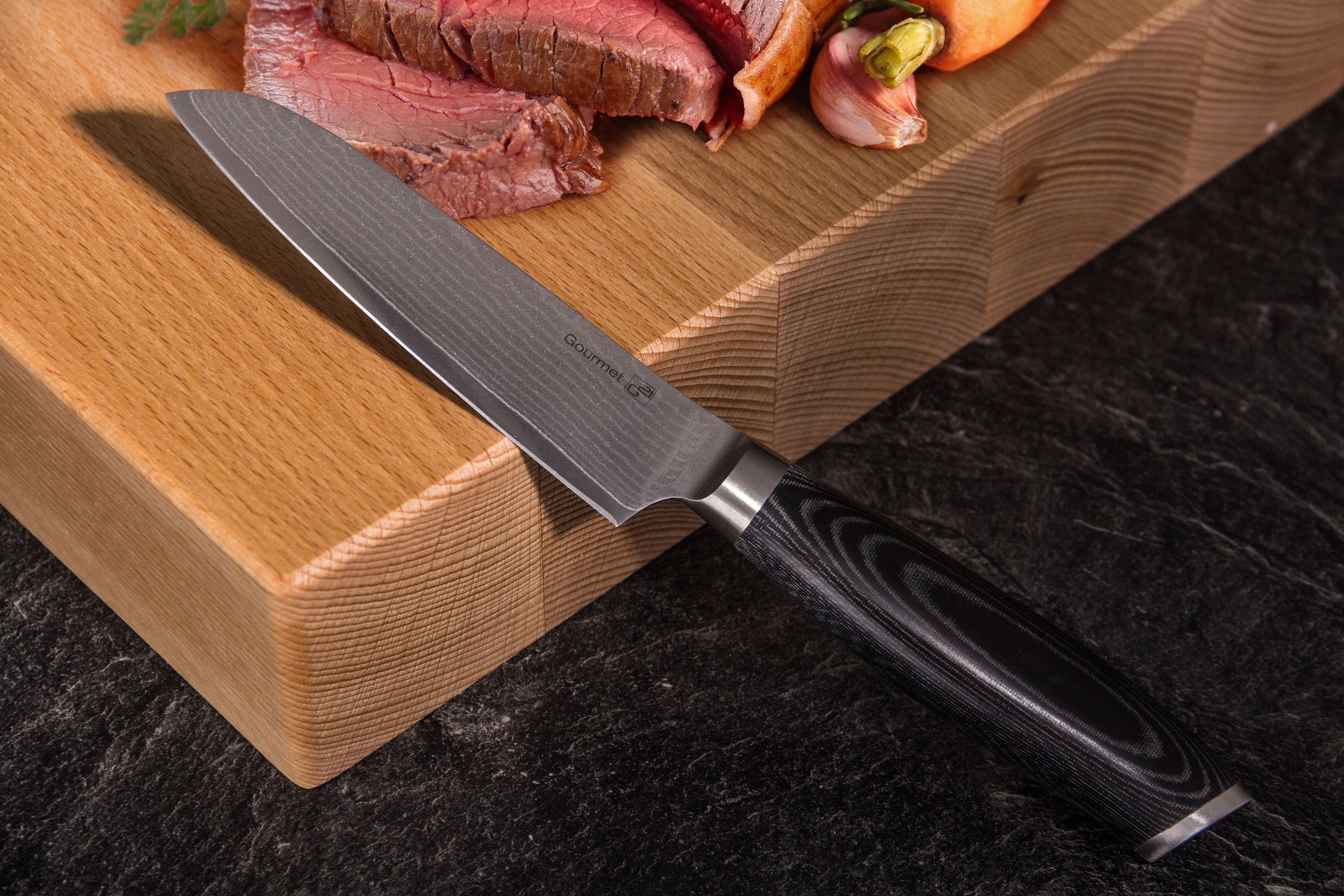 G21 Nůž Gourmet Damascus 13 cm, Santoku