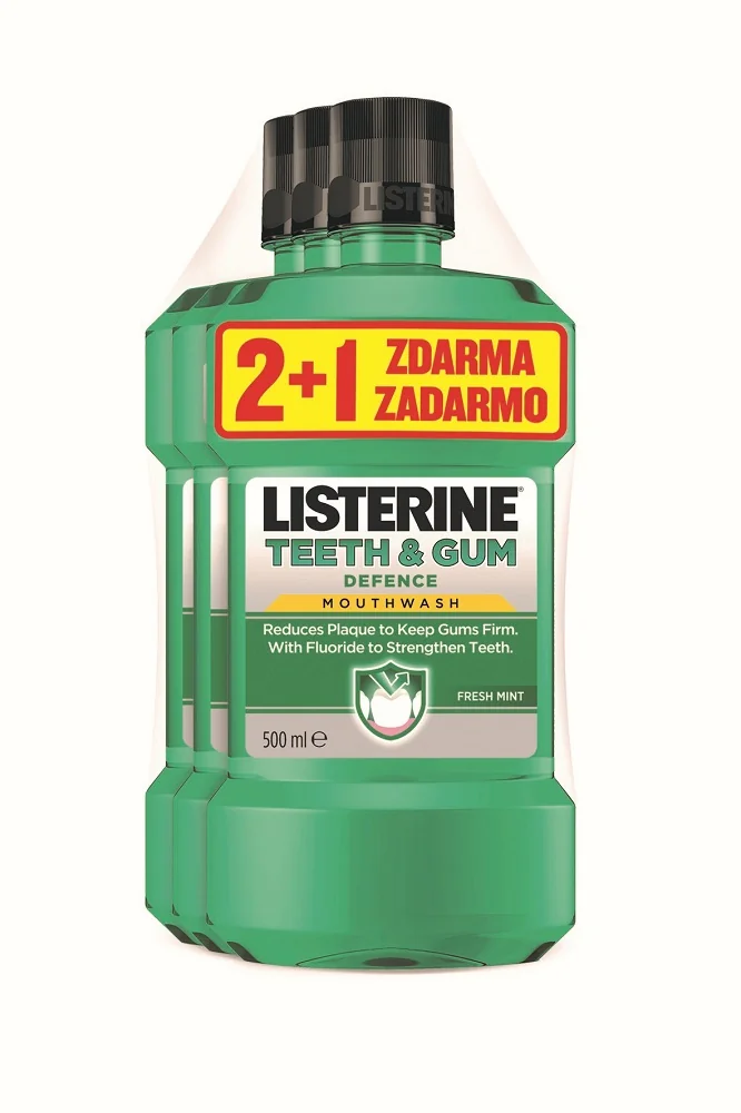 LISTERINE Teeth & Gum Defence 500ml 2+1