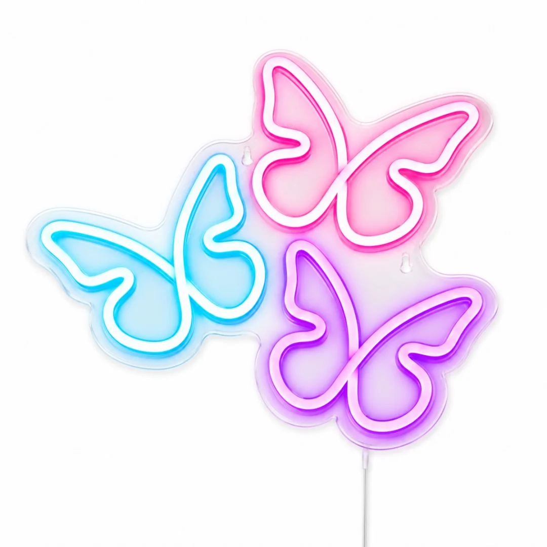 2Kids Toys LED NEON LIGHT lampička Motýli