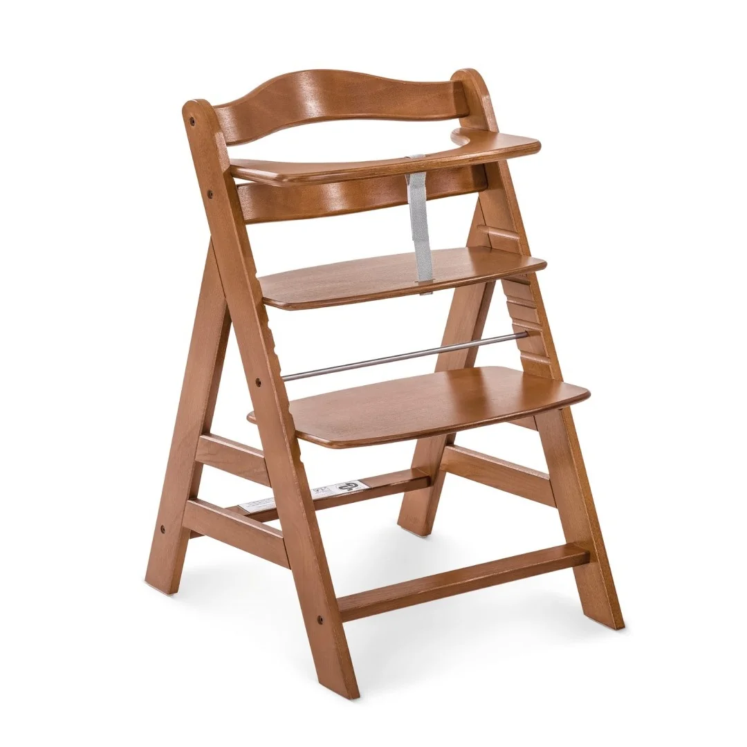Hauck Alpha+ dřevěná židle, walnut 