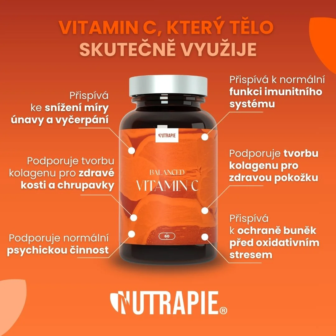 Nutrapie Balanced Vitamin C 60 kapslí