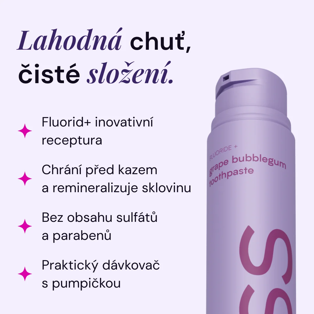 Lyss Hroznová žvýkačka zubní pasta 60 ml