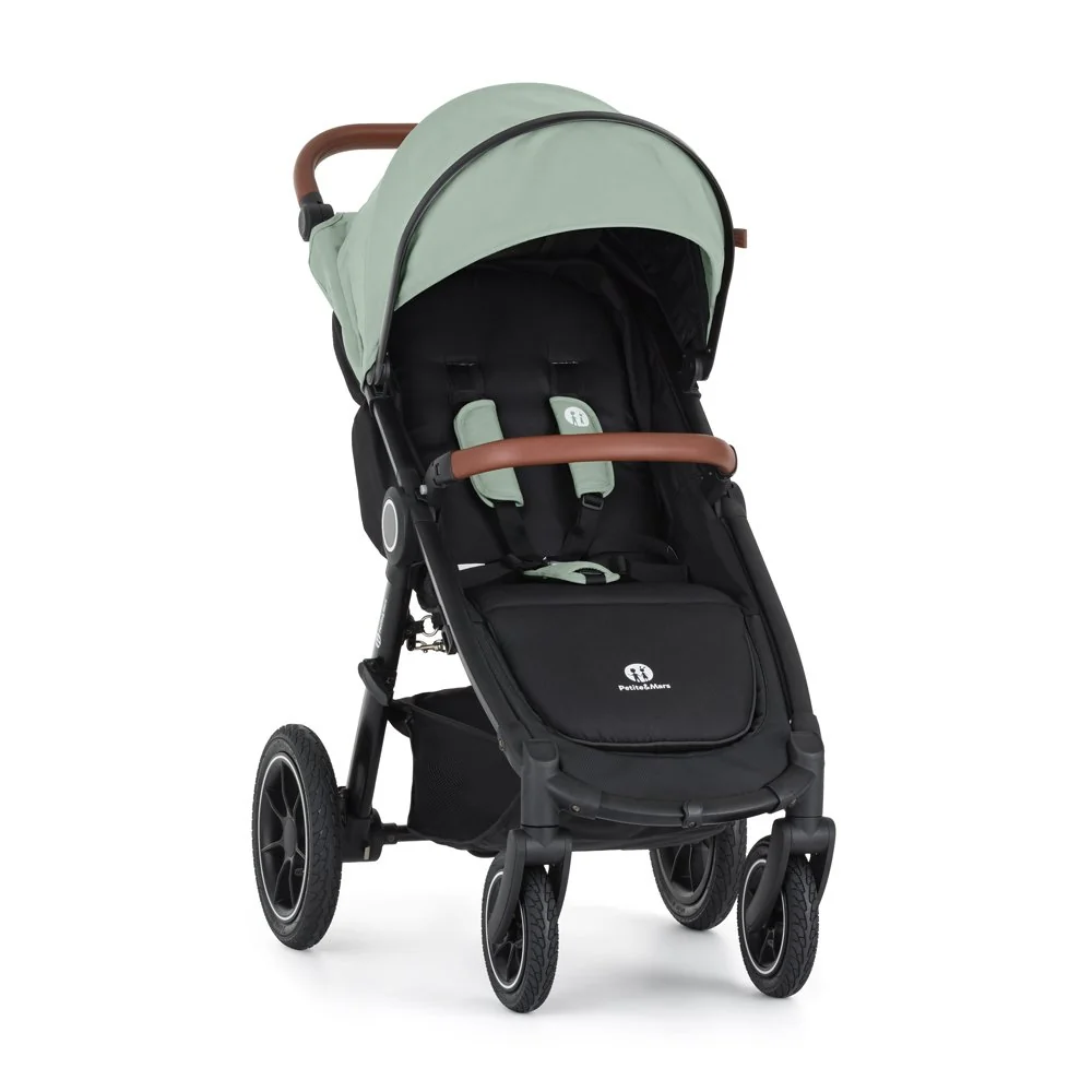 Petite&Mars Kočárek sportovní Street2 Air Oak Iron Green