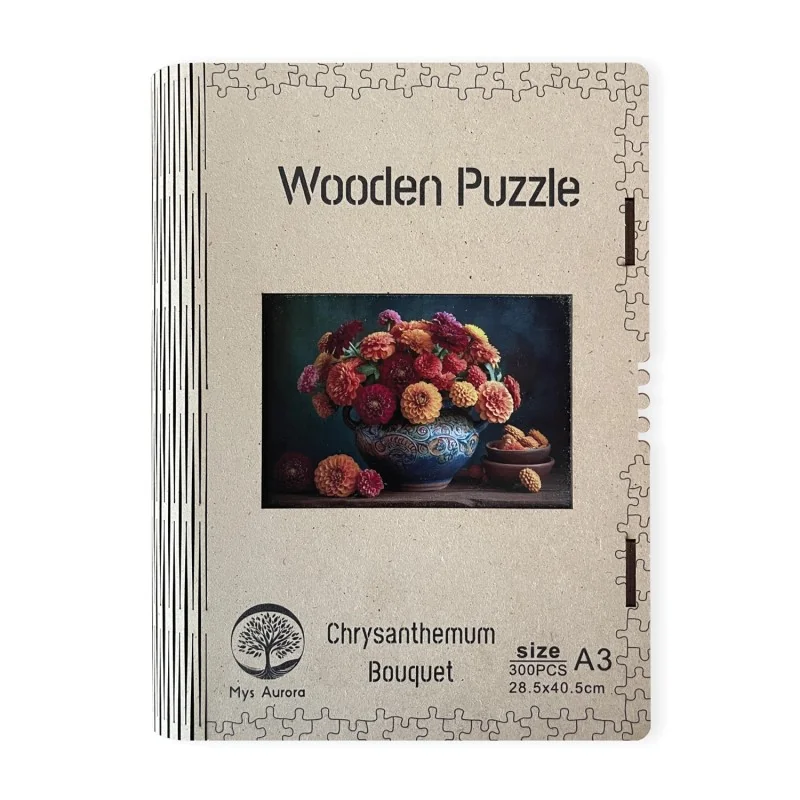 EPEE Wooden puzzle Chrysanthemum Bouquet A3