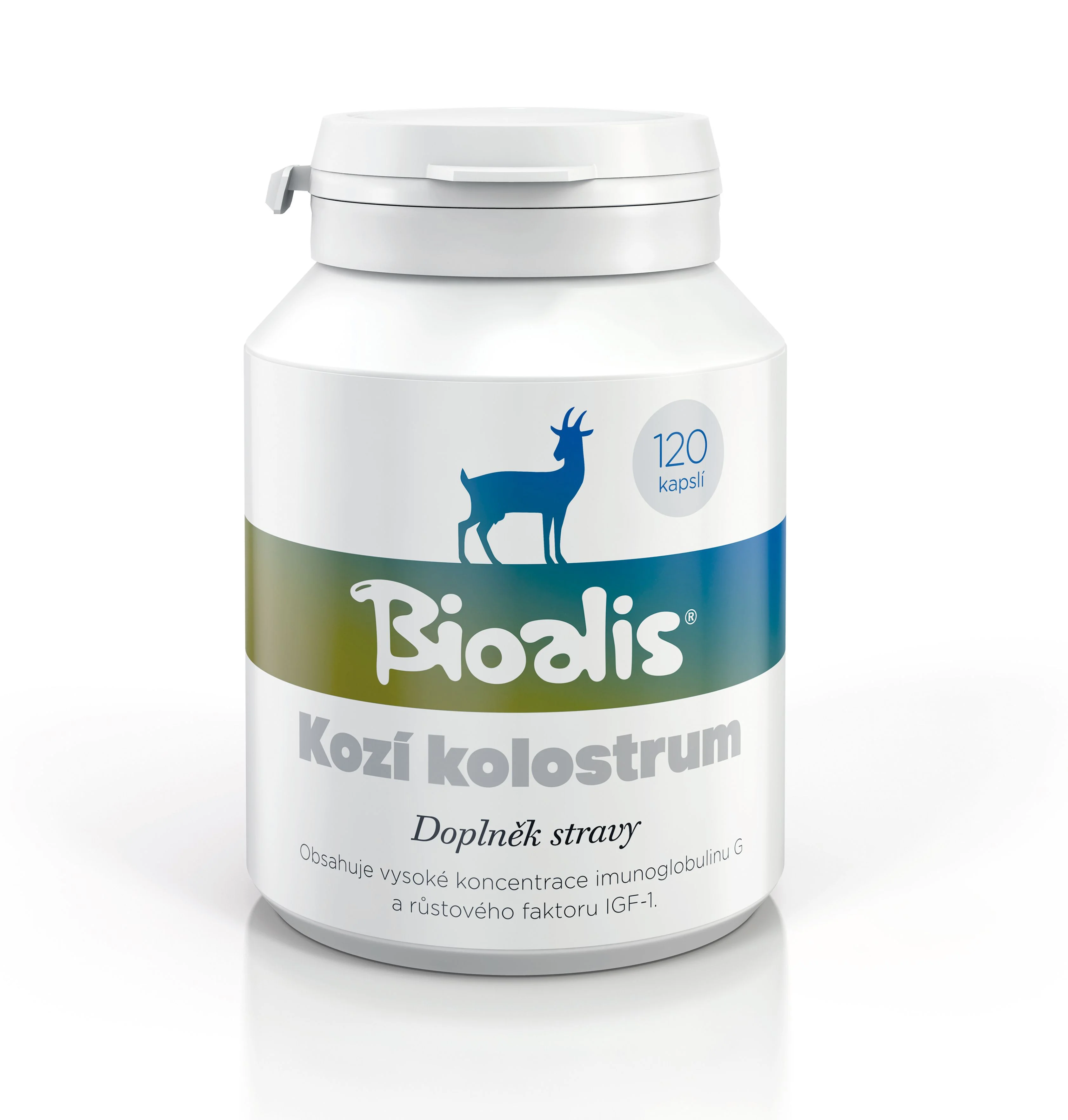 Bioalis Kozí kolostrum 120 kapslí