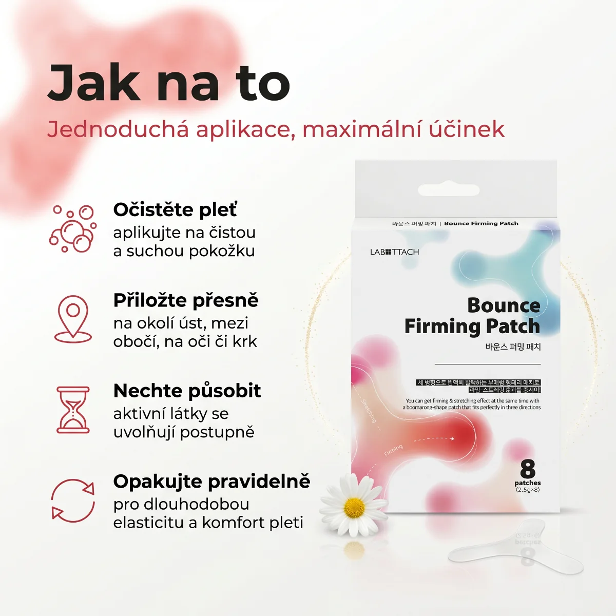 Wooshin Labottach Hydrogelové náplasti na zpevnění pokožky 8 ks