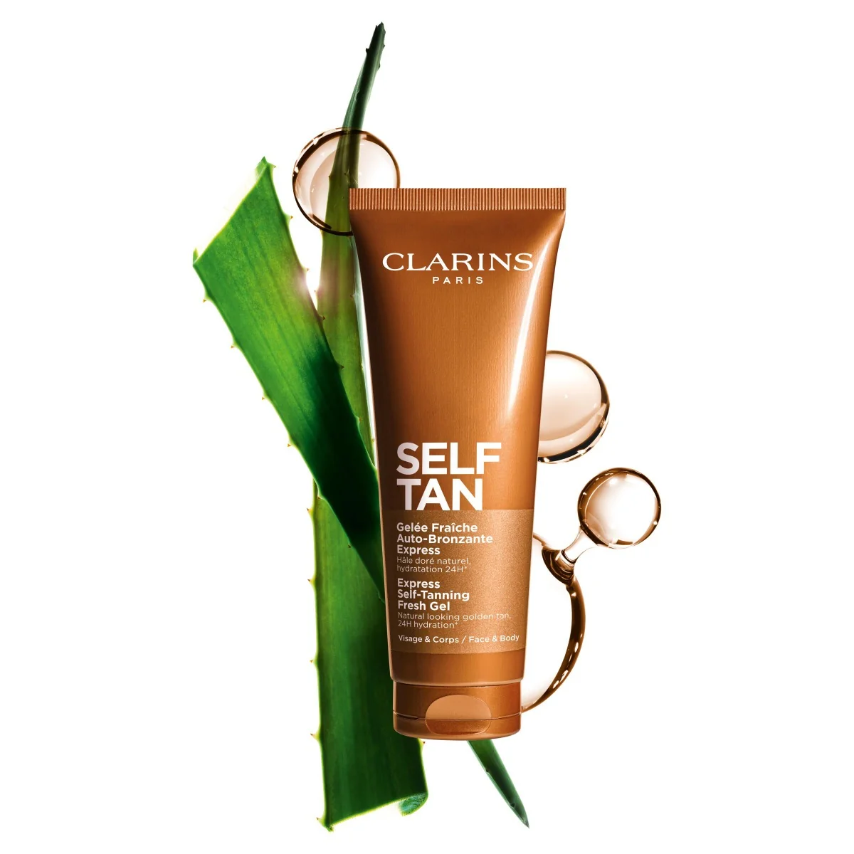 Clarins Express Self-Tanning Fresh Gel samoopalovací gel 125 ml