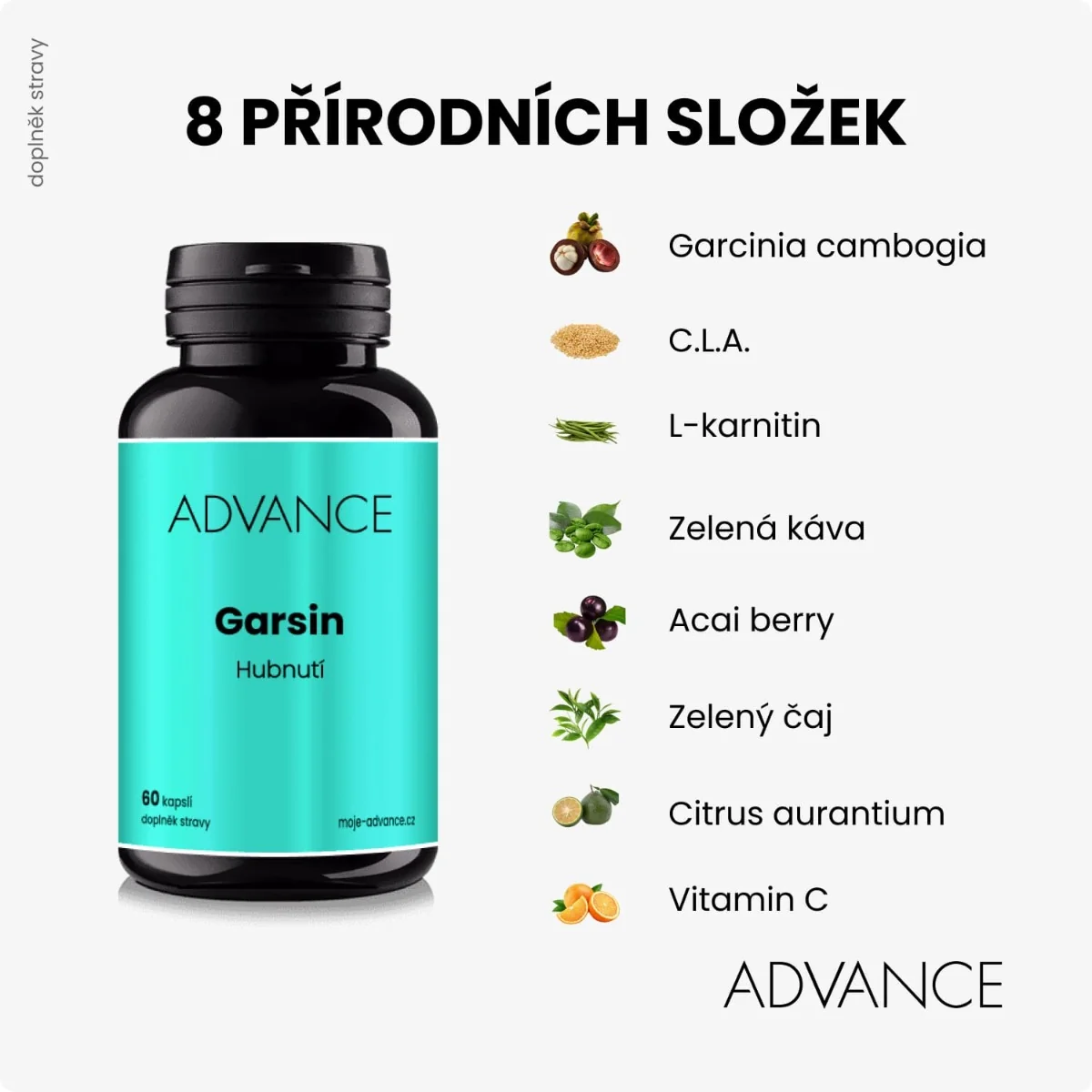 ADVANCE Garsin hubnutí 60 kapslí