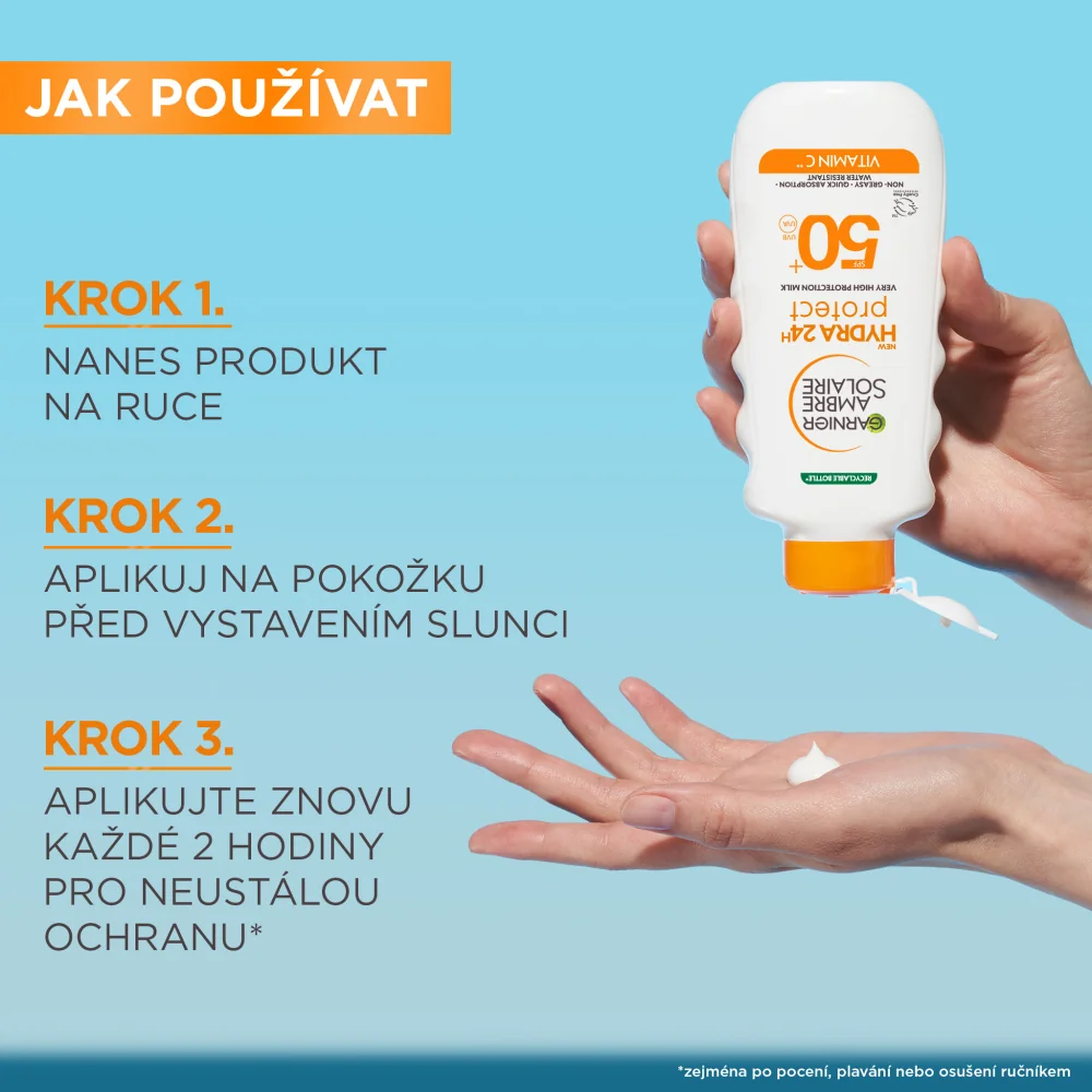 Garnier Ambre Solaire Hydra24h Protect SPF 50 opalovací mléko 175 ml