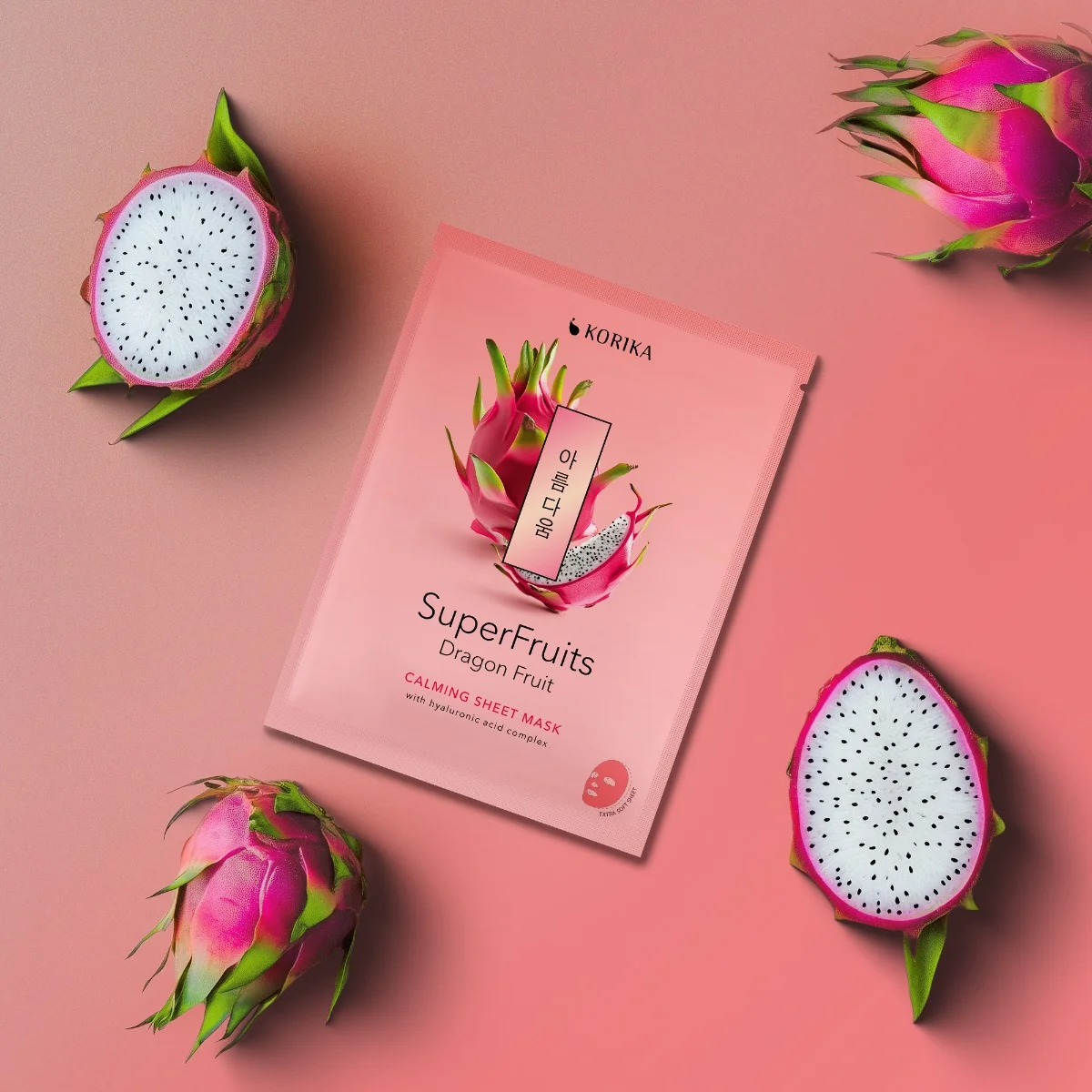 KORIKA SuperFruits Dračí ovoce zklidňující sheet maska 25 g