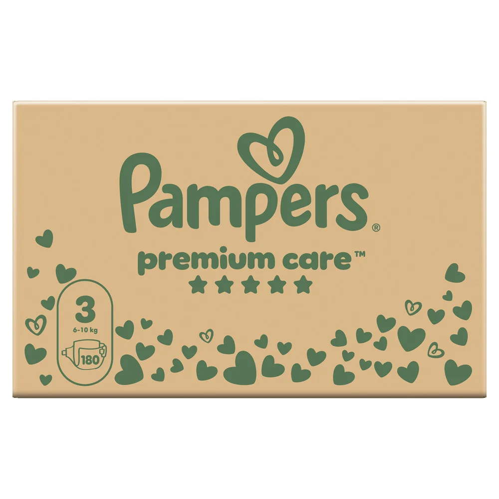 Pampers Premium Care vel. 3 6-10 kg dětské pleny 180 ks