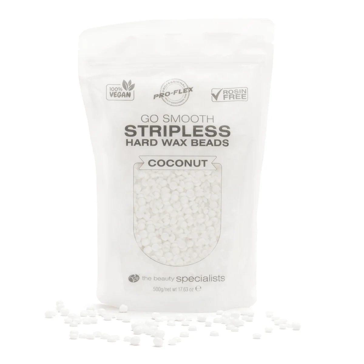 Rio Stripless hard wax beads 5x100g, COCONUT Voskové pecičky