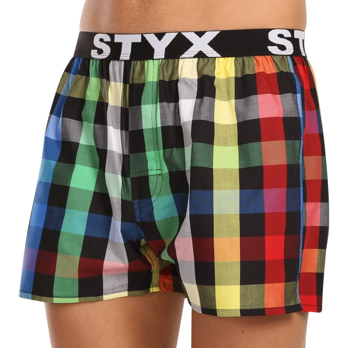 Styx 3PACK pánské trenky sportovní guma vícebarevné (3B11123) S