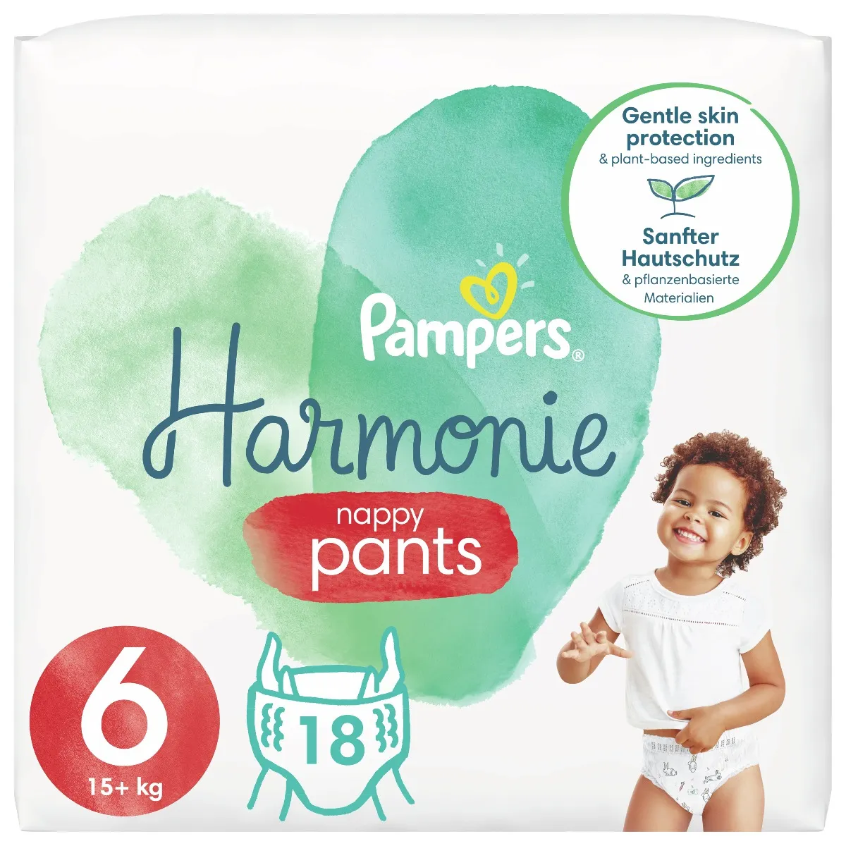 Pampers Harmonie Pants vel. 6 15 kg+ dětské plenkové kalhotky 18 ks