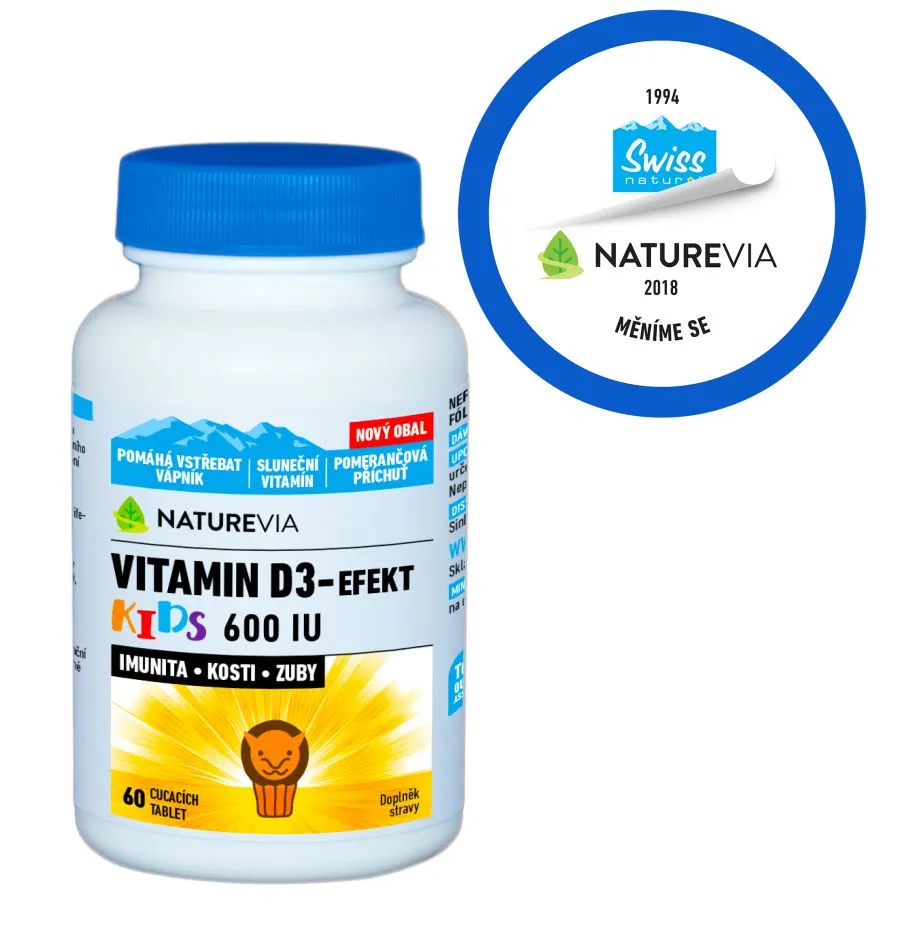 NatureVia Vitamin D3-Efekt Kids 60 tablet