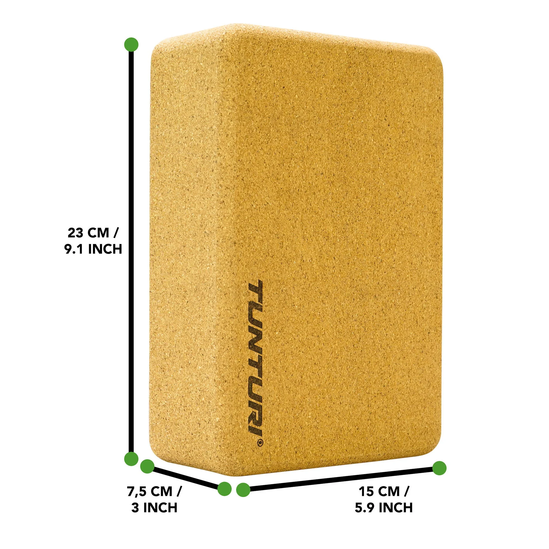 Tunturi Jóga cihlička korková Cork Yoga Block
