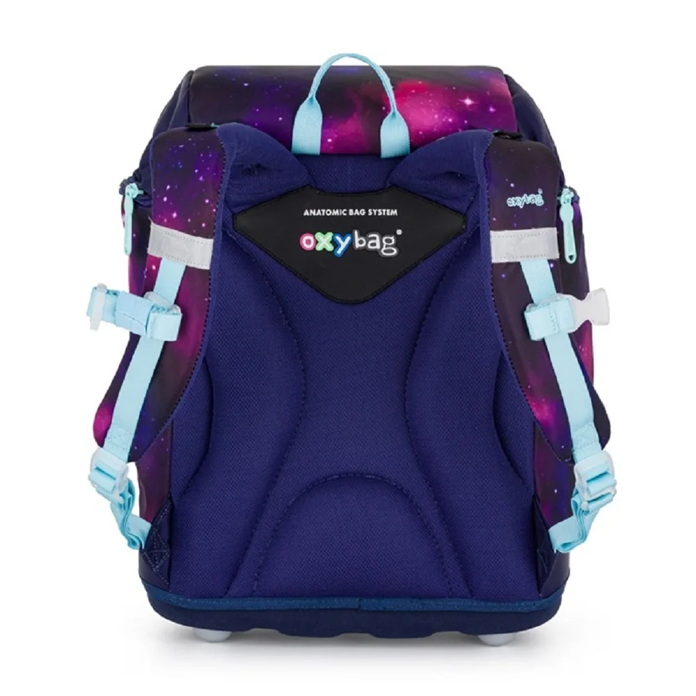 Oxybag OXY SHERPY - školní set Motýl 4 ks: batoh, penál, sáček, placky batoh, penál, sáček