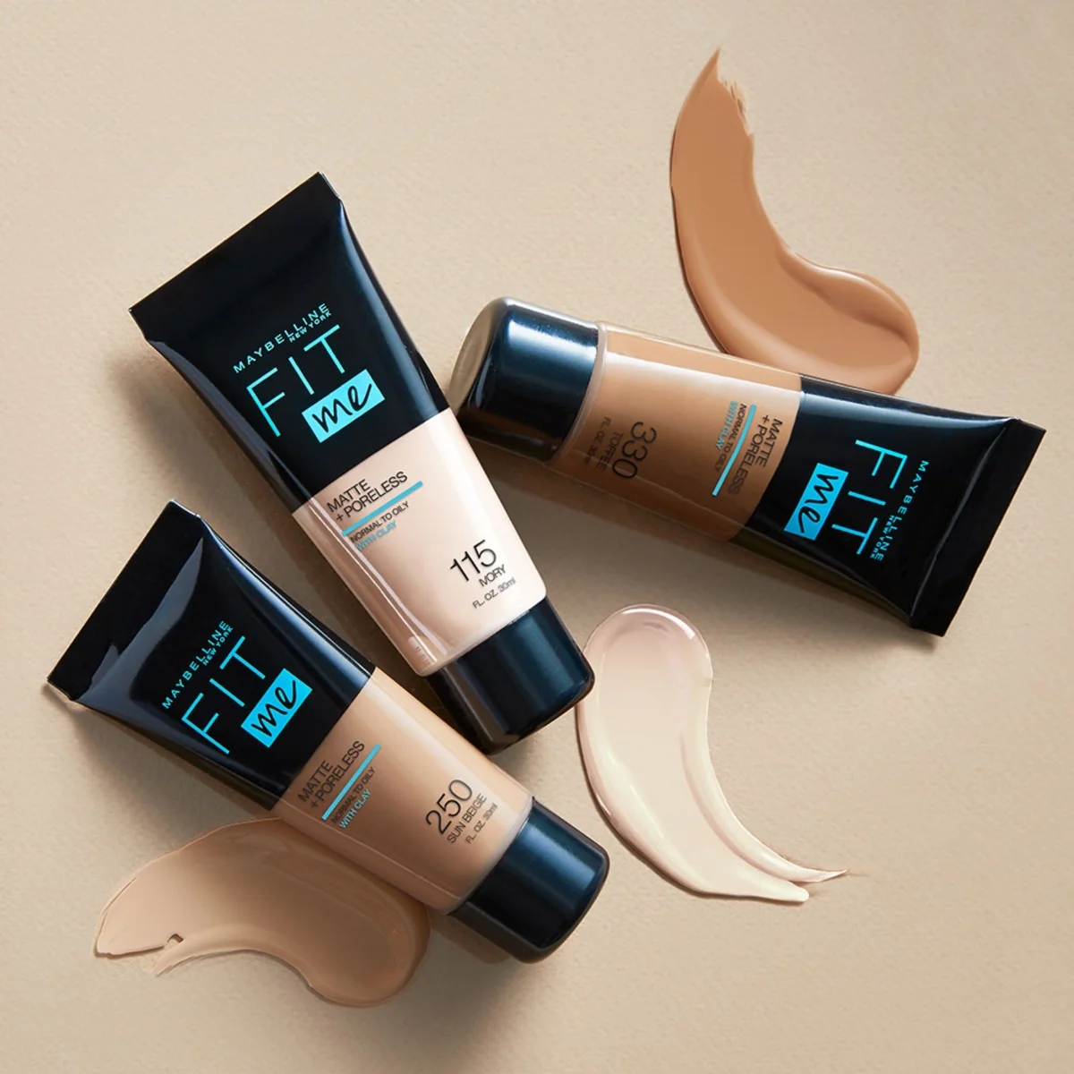 Maybelline Fit me Matte + Poreless odstín 245 Classic Beige make-up 30 ml