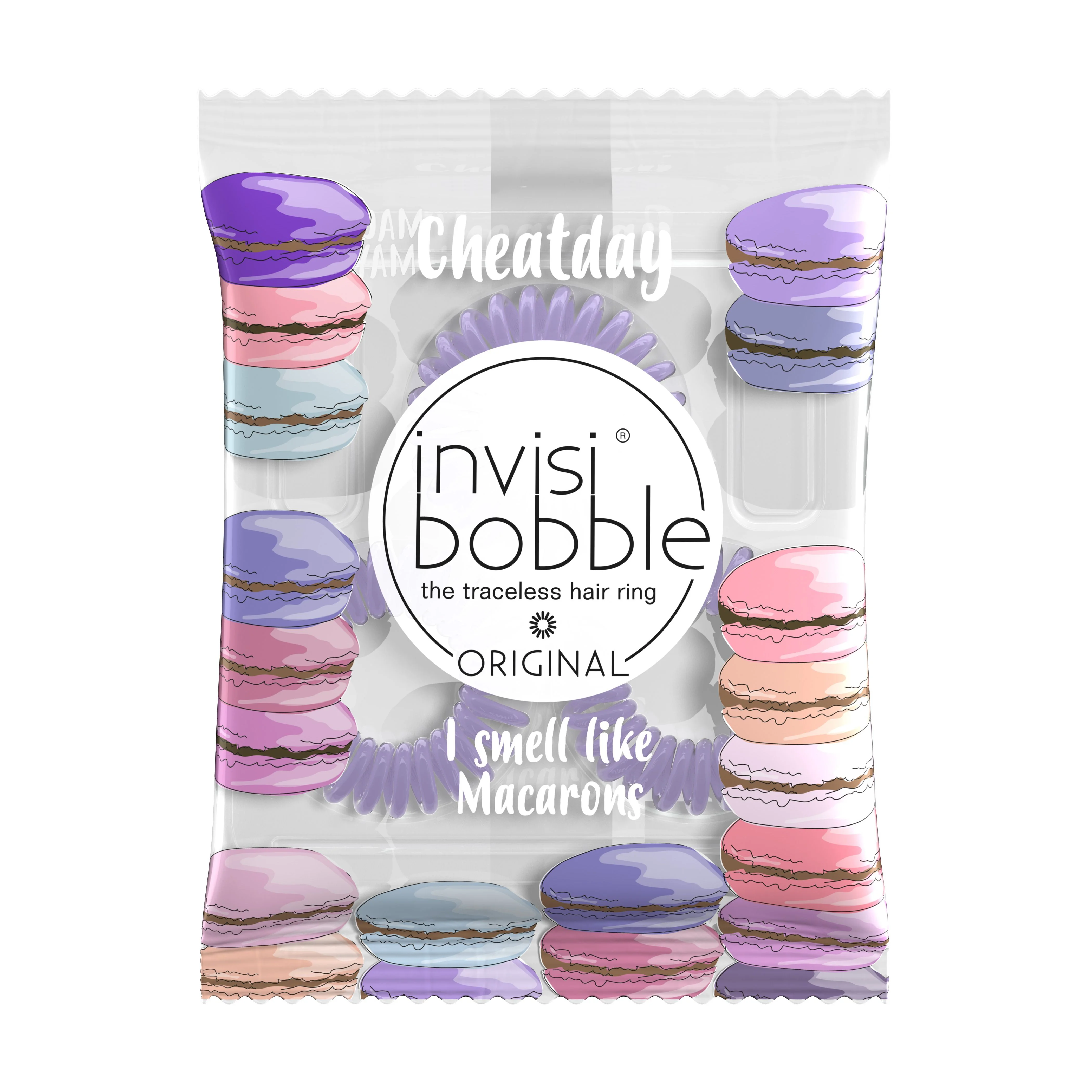 Invisibobble ORIGINAL Cheat Day Macaron Mayhem gumička do vlasů 3 ks