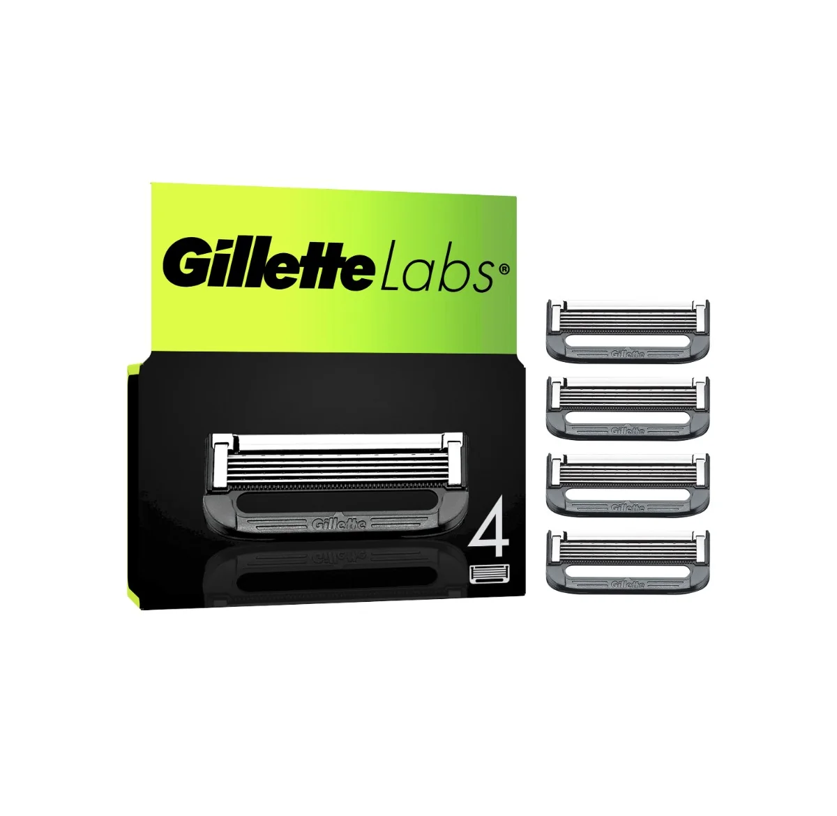Gillette Labs náhradní holicí hlavice 4 ks