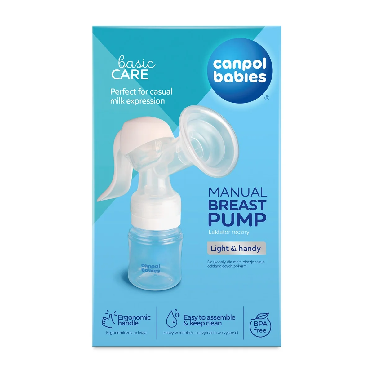 Canpol babies Basic ruční odsávačka mateřského mléka