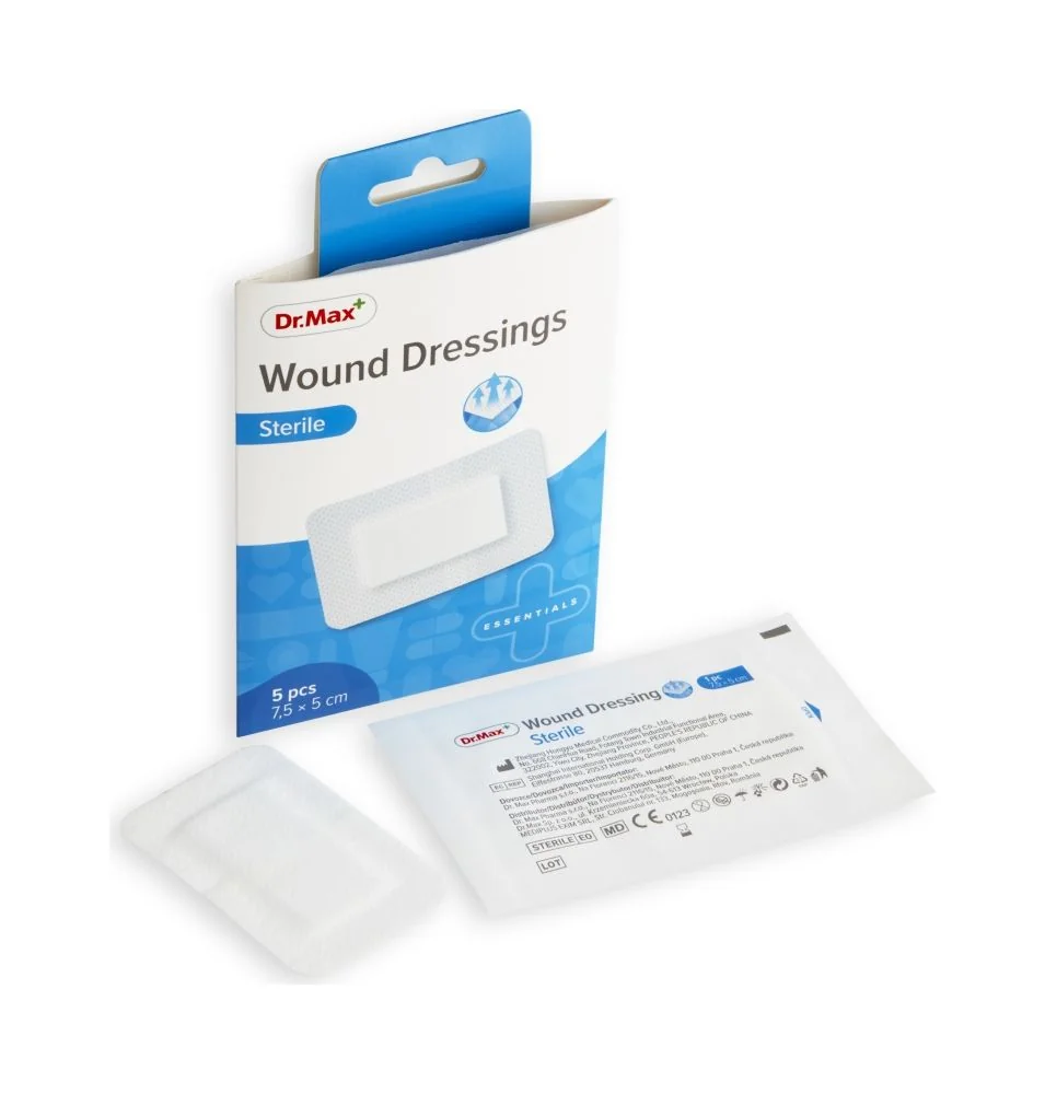 Dr. Max Wound Dressings Sterile 7,5x5 cm 5 ks