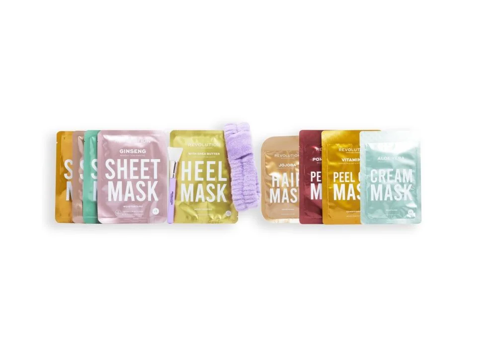Revolution Skincare 12 Days of Face, Body & Hair Mask adventní kalendář 12 ks