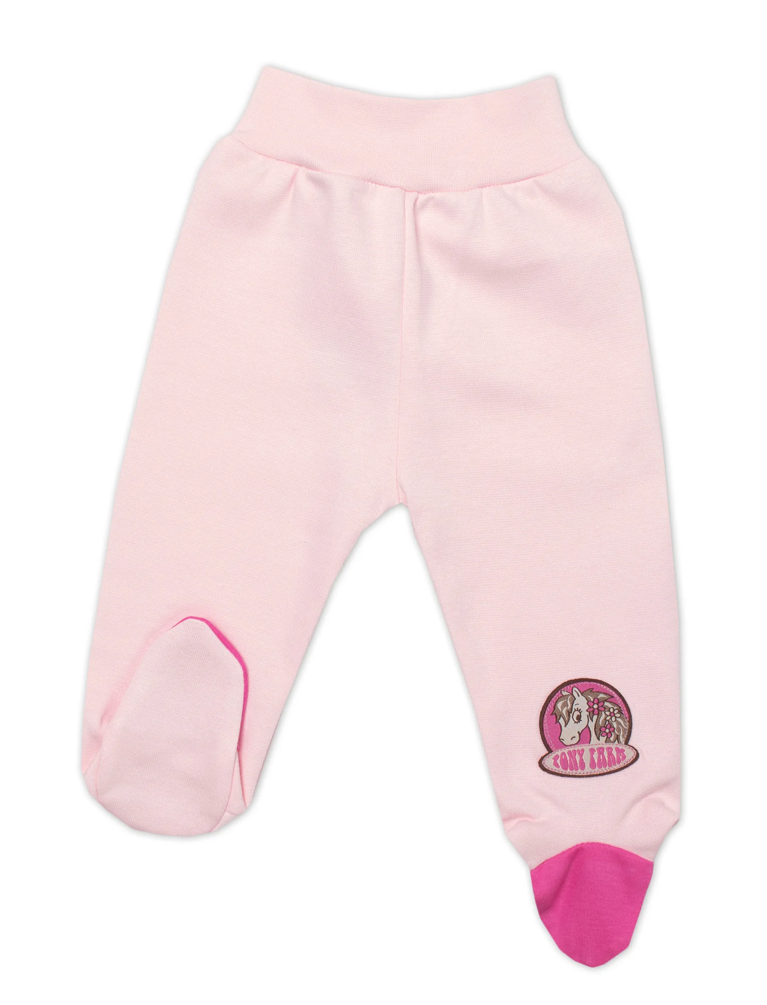 G-baby 2-dílná sada body dl. rukáv + polodupačky Pony Farm, růžová, vel. 68