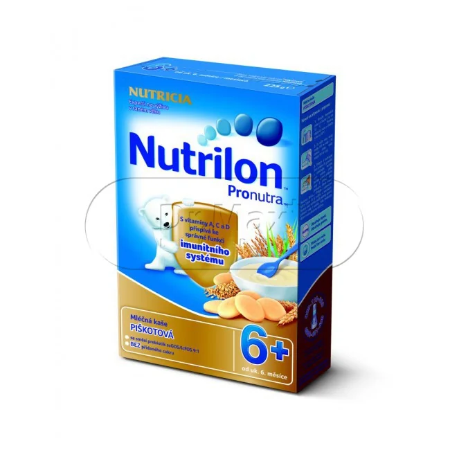 Nutrilon kaše krupicová s piškoty mléčná 225g 6M