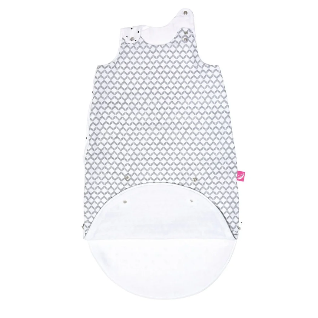 Motherhood Pytel na spaní mušelínových 2v1 Zip a Round Grey Classics 3-18 m 0,5 tog