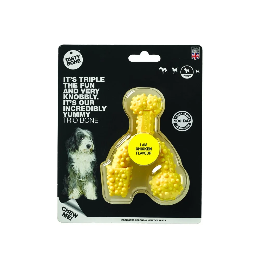 Tasty Bone Kostička nylonová trio pro malé psy - Kuřecí maso