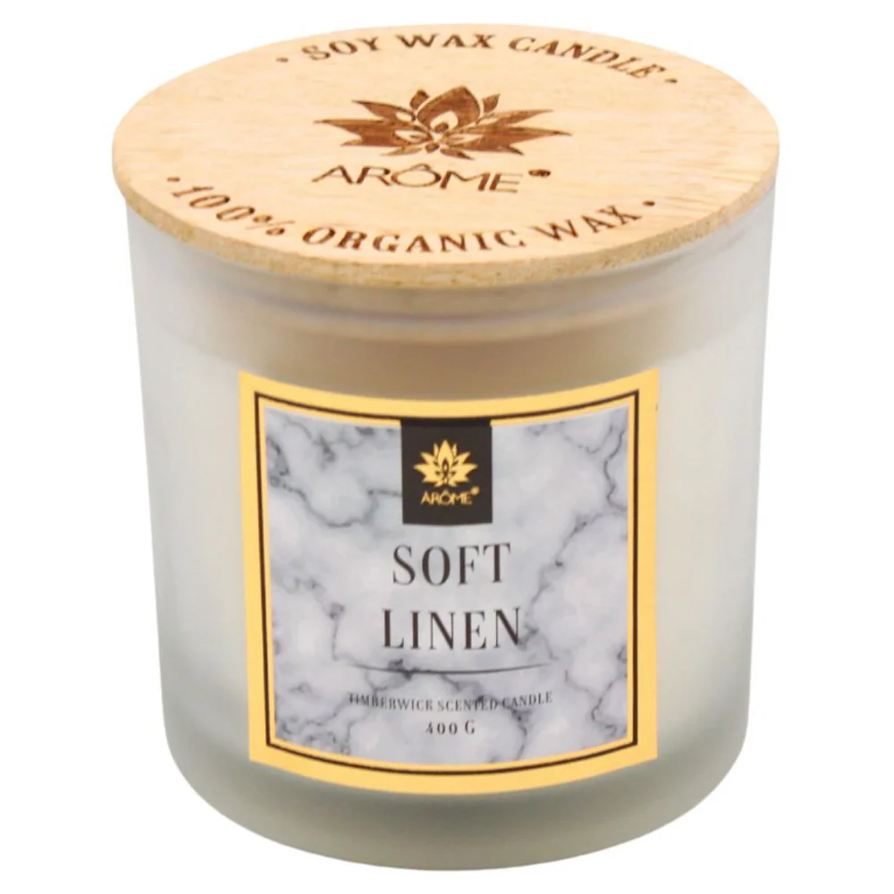 ARÔME Vonná svíčka Soft Linen 400 g 