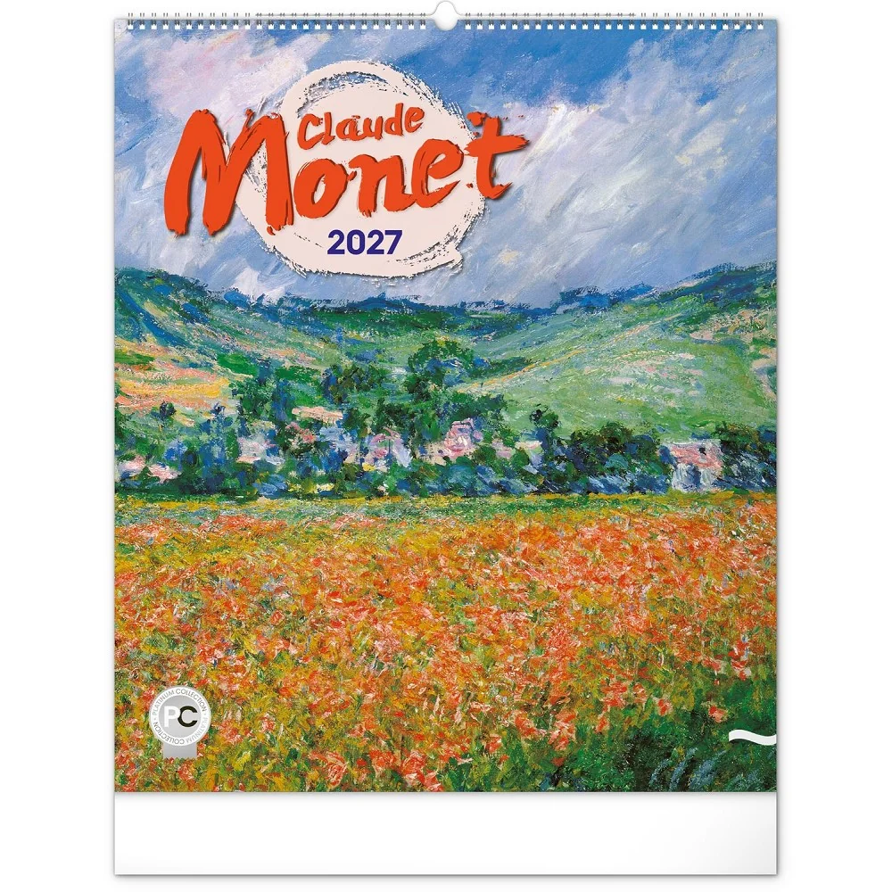 NOTIQUE Nástěnný kalendář Claude Monet 2027 48 × 56 cm