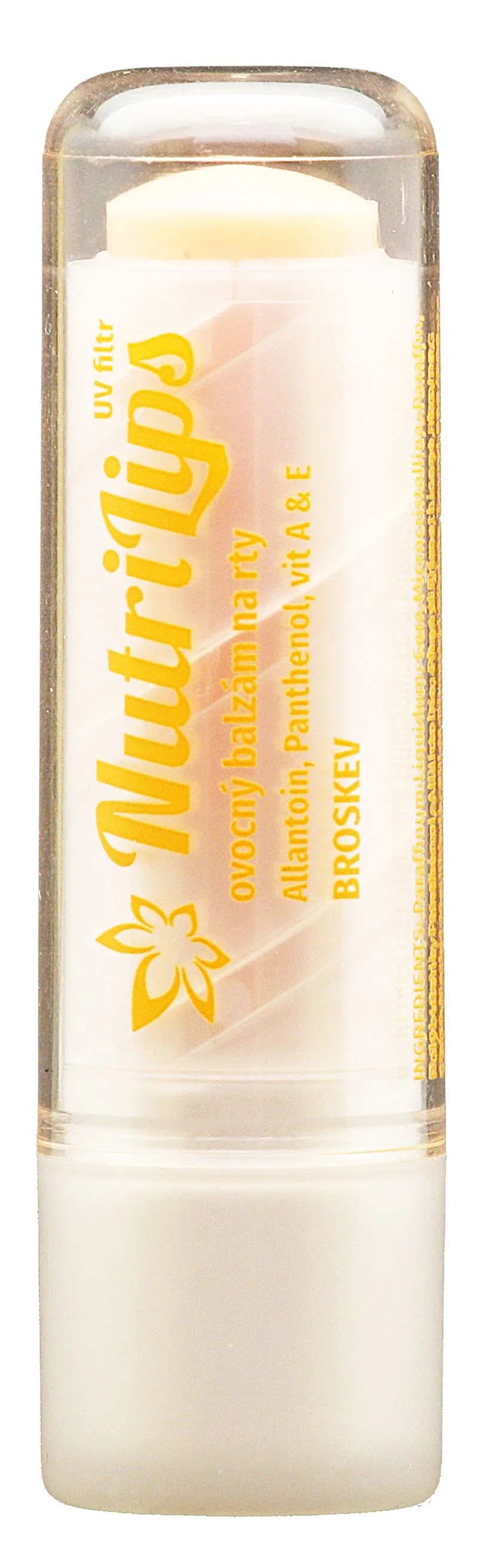 Nutricius NutriLips balzám na rty s panthenolem broskev 4,8 g
