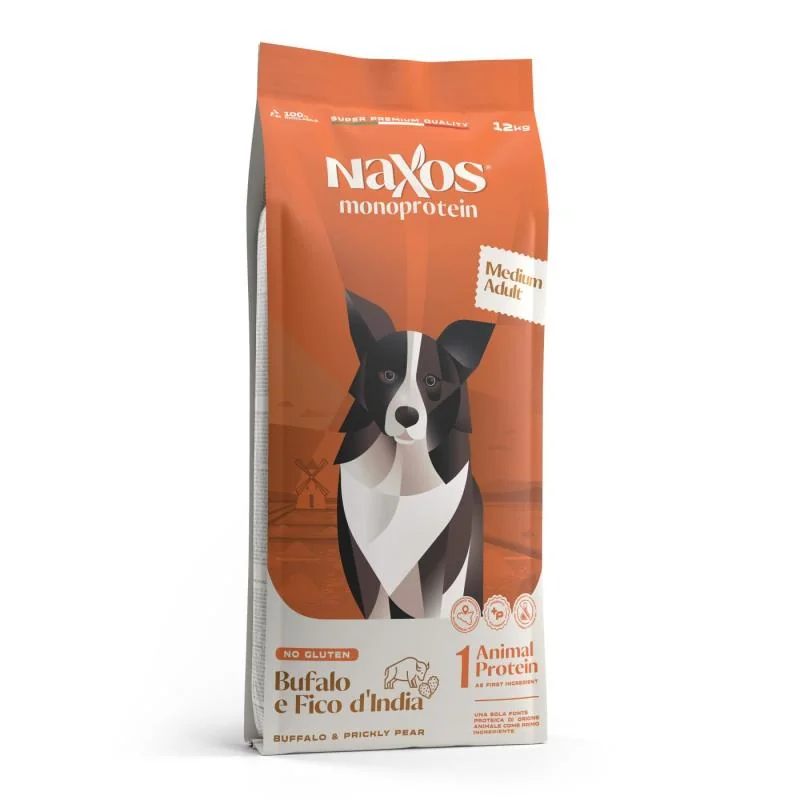 Adragna NAXOS monoprotein adult medium buvol a opuncie 12kg