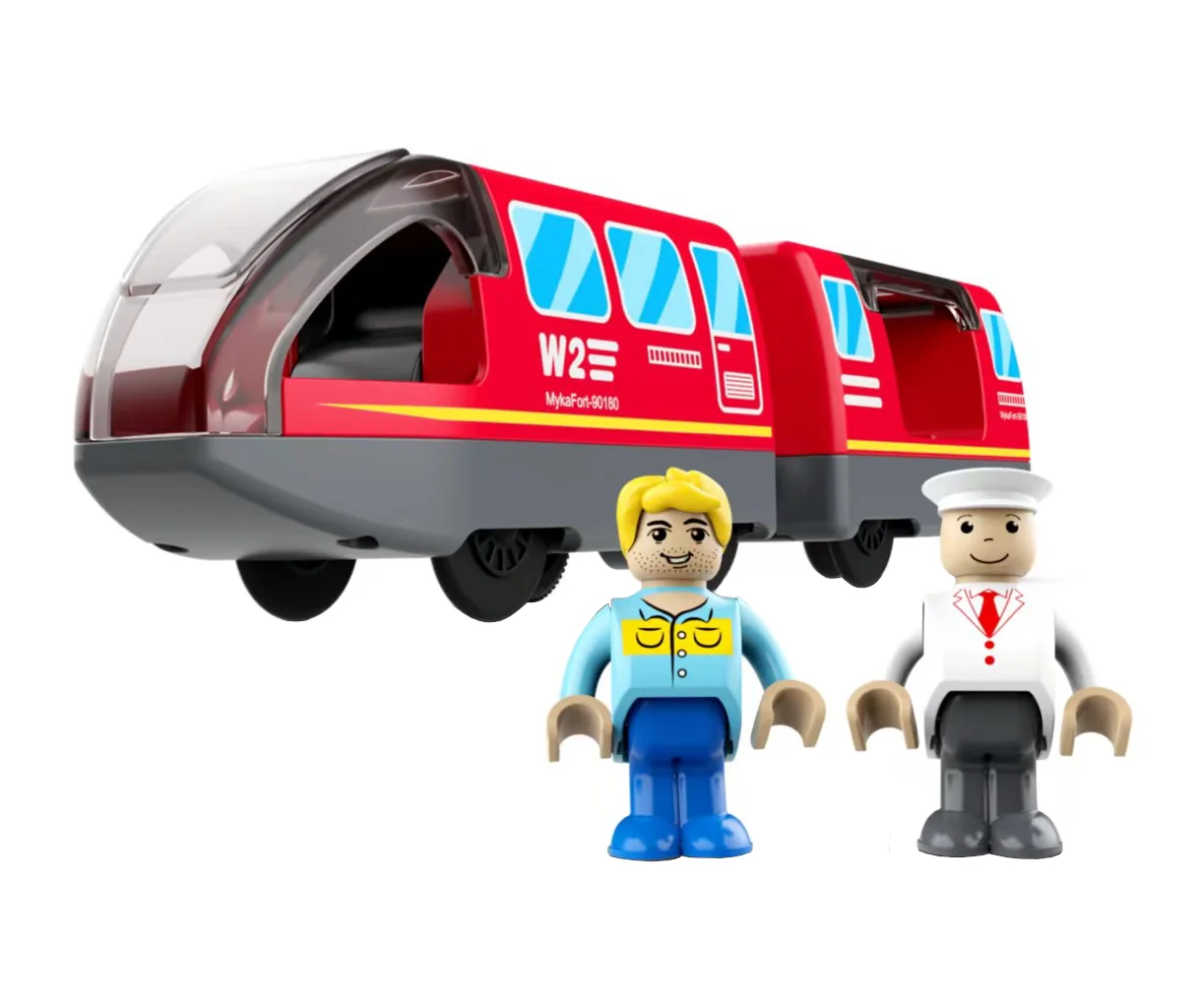 2Kids Toys Elektrický městský vlak červený