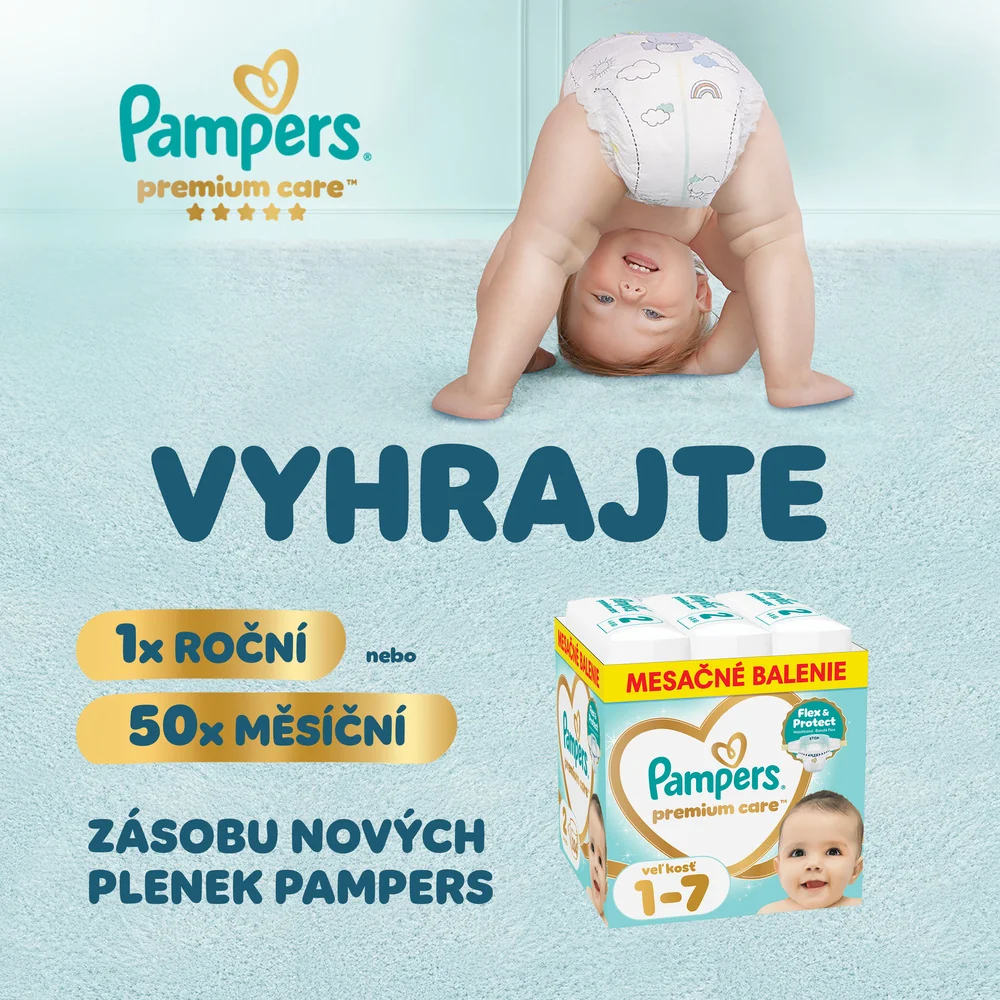 Pampers Premium Care vel. 2 4–8 kg dětské pleny 46 ks