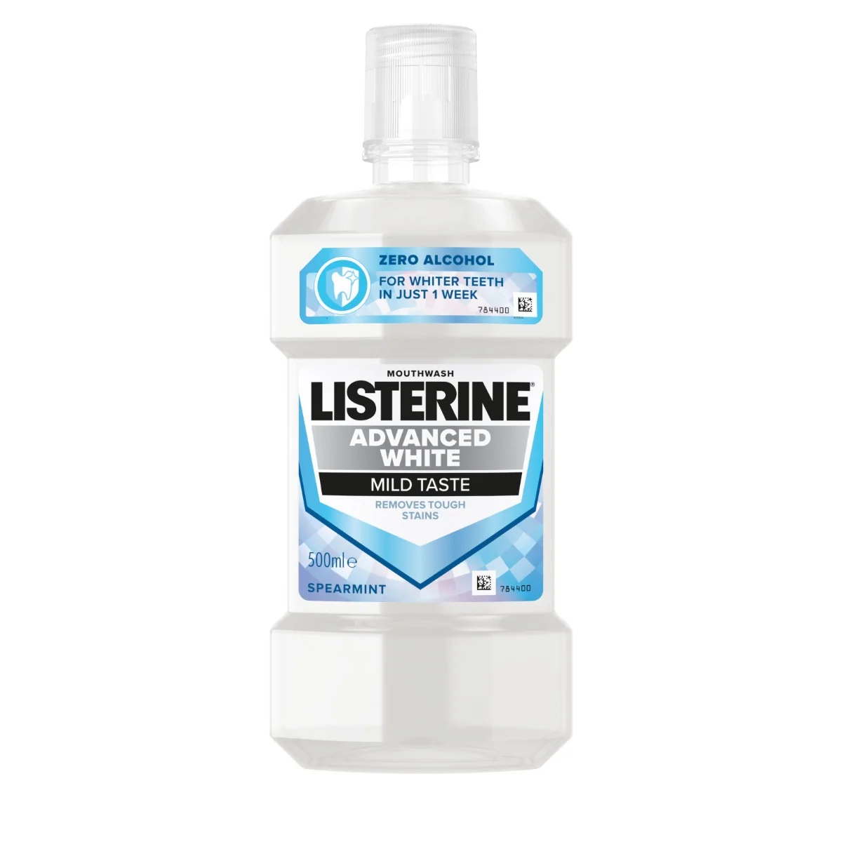 Listerine Advanced White Mild Taste ústní voda 500 ml