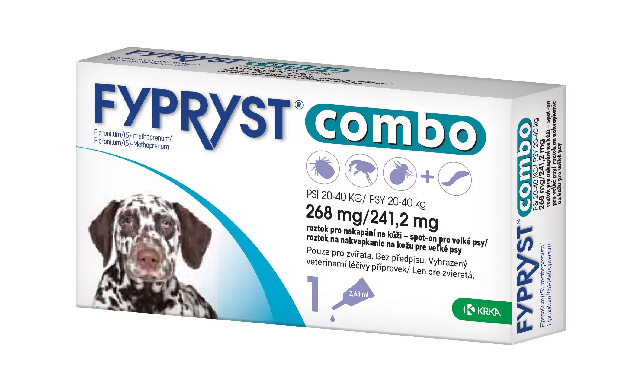 Fypryst Combo spot-on pro velké psy 20-40 kg 268 mg/241,2 mg