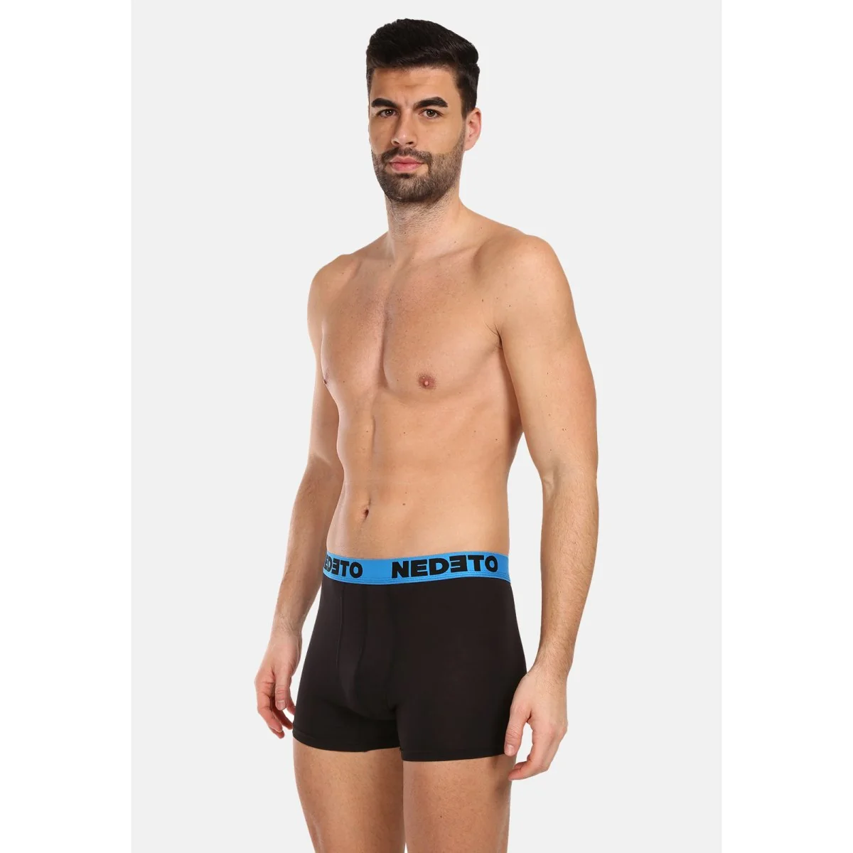 Nedeto 5PACK pánské boxerky černé (5NB002b) M 
